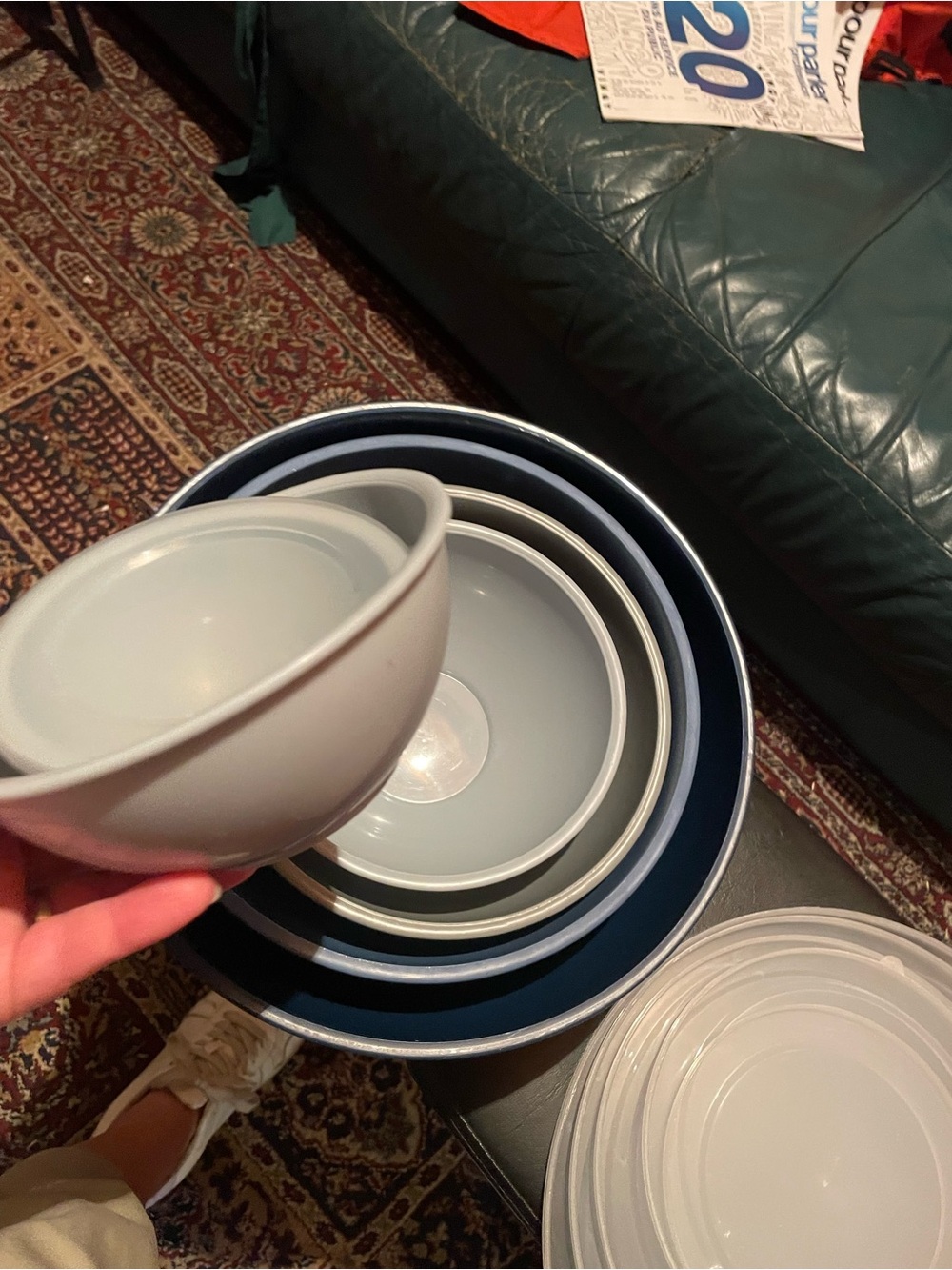Gray Nesting Mixing Bowls - Set of 5